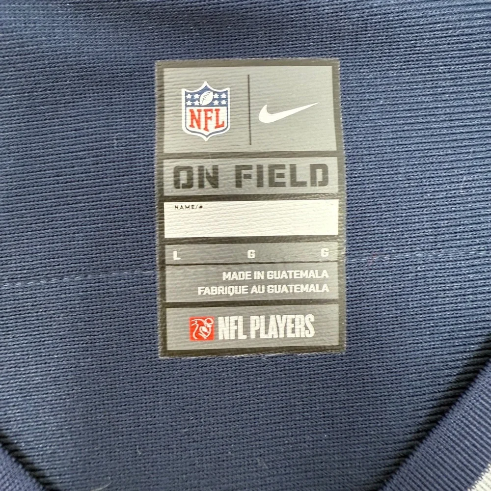 Nike New England Patriots Tom Brady 12 On Field Jersey Navy Blue Womens Large